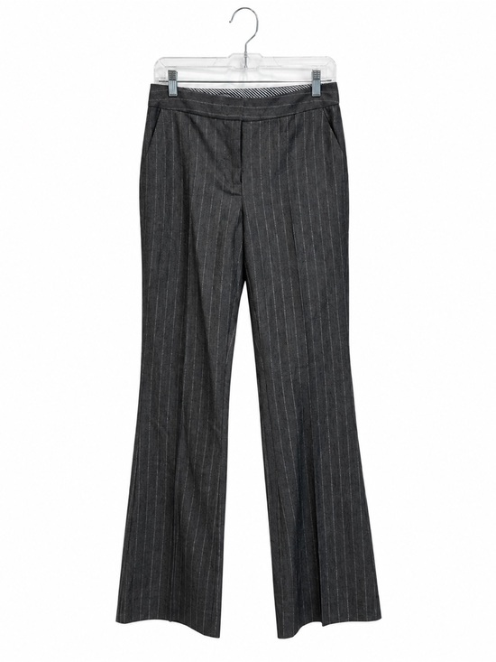 Karl Lagerfeld Pants - Karl Lagerfeld Paris Navy Metallic Pinstripe Flare Pants Size 0